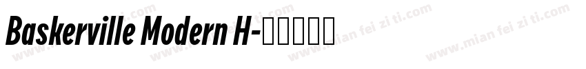Baskerville Modern H字体转换
